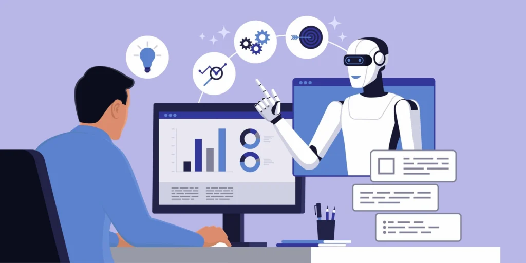 AI-powered productivity tools assisting employees with daily work tasks.