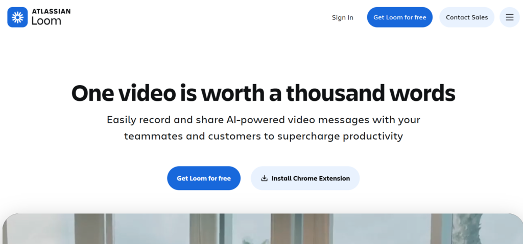 Home page of Loom